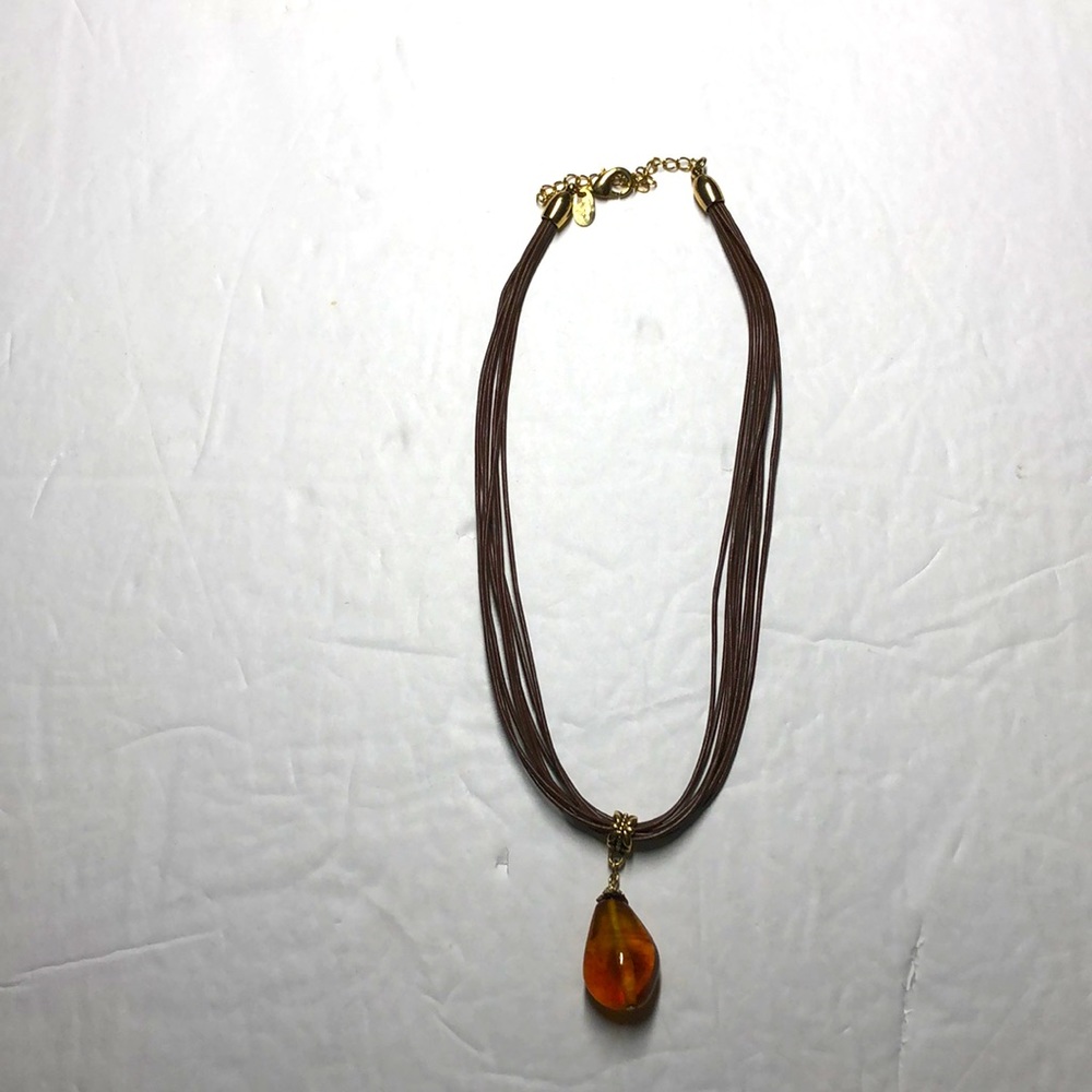 Lia Sophia brown necklace